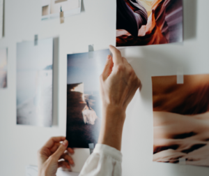 A photo wall can spruce up your home.