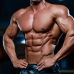 Cropped image of a male bodybuilder